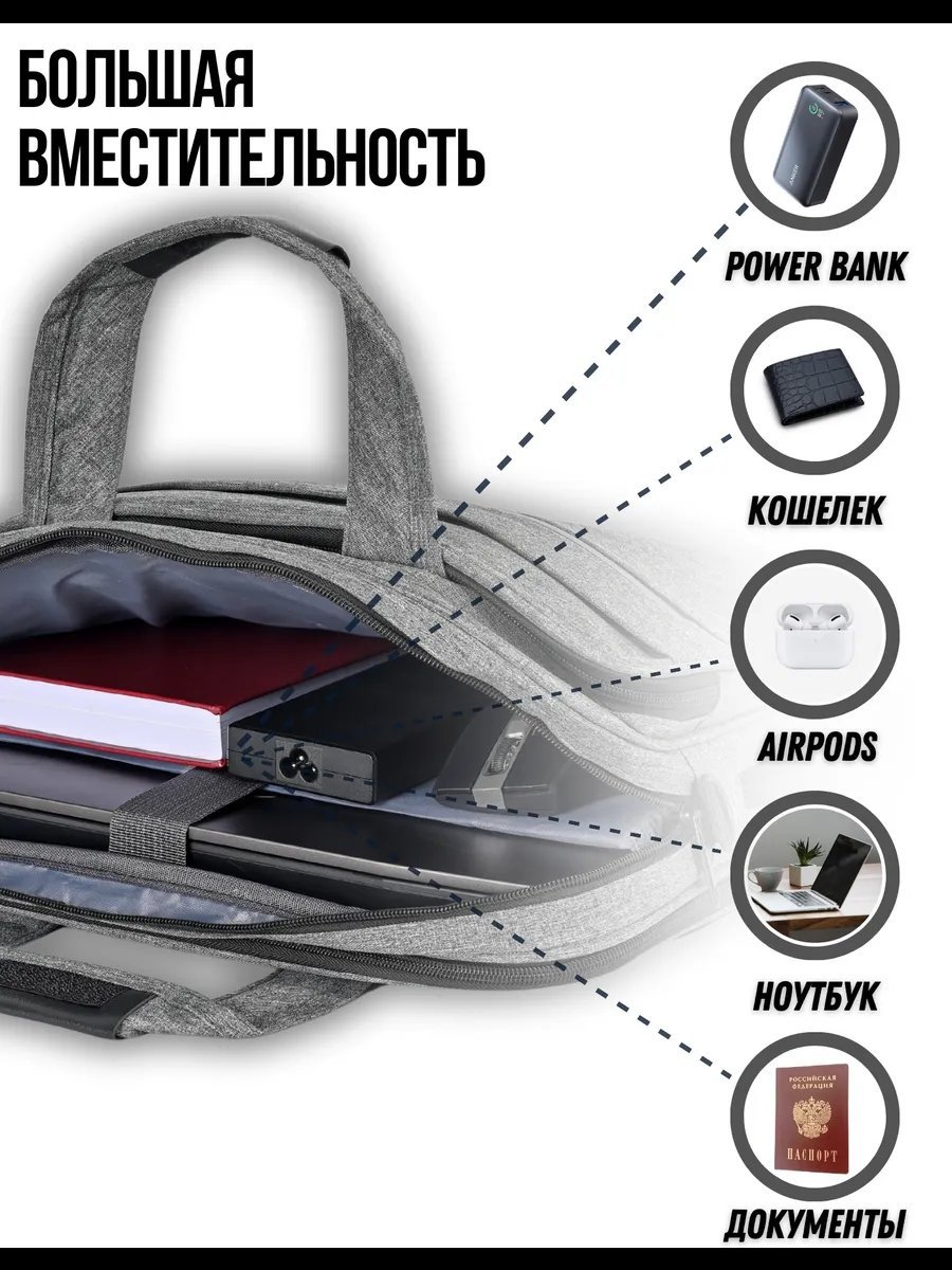 Мини-сумка L.BAG текстиль серый купить,NaN