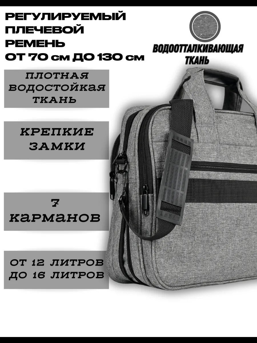 Мини-сумка L.BAG текстиль серый купить,NaN