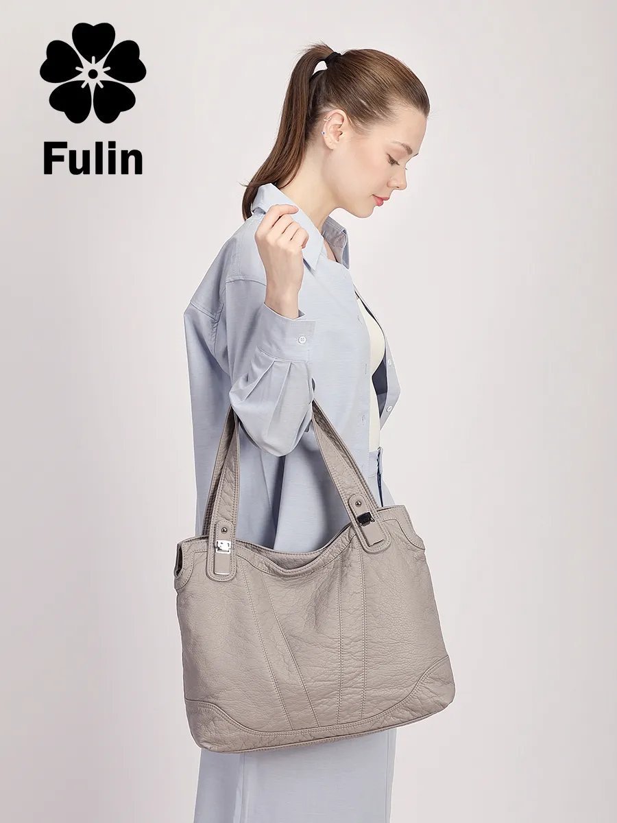 Сумка шоппер FULIN экокожа серый купить,NaN