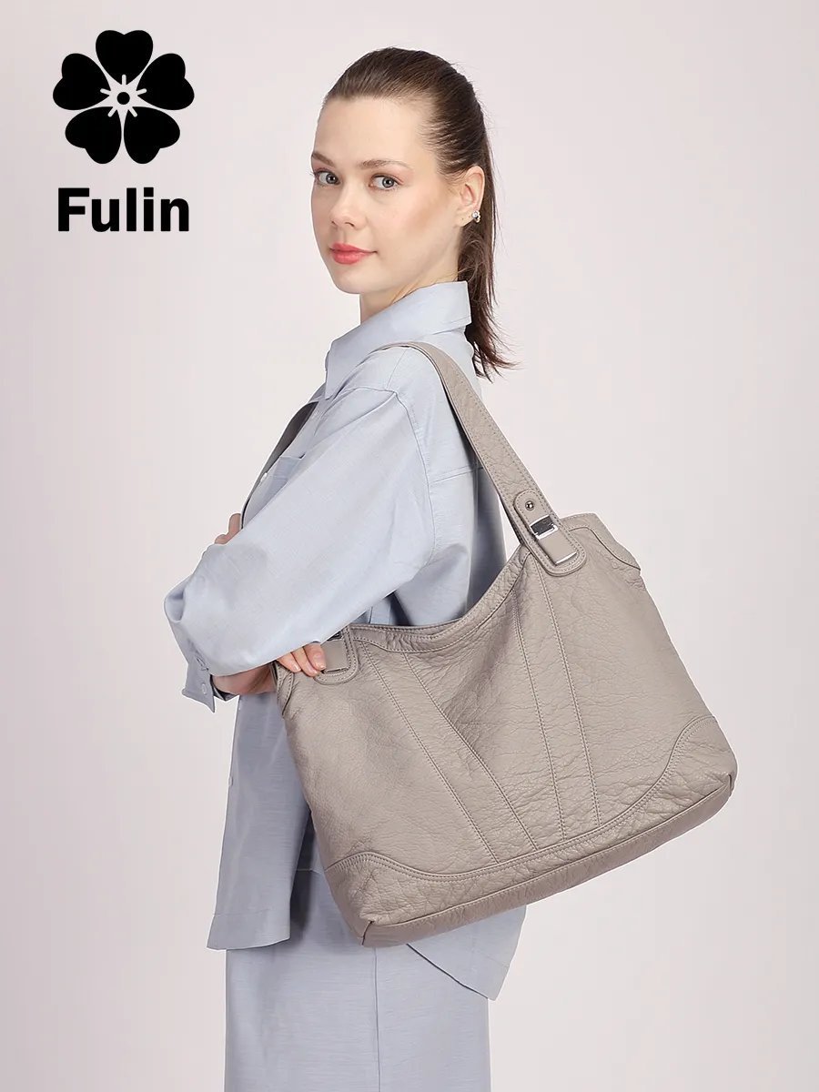 Сумка шоппер FULIN экокожа серый купить,NaN