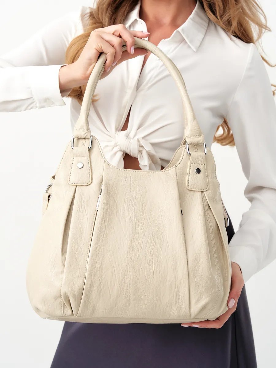 Сумка шоппер ICONIC BAGS искусственная кожа желтый купить,NaN