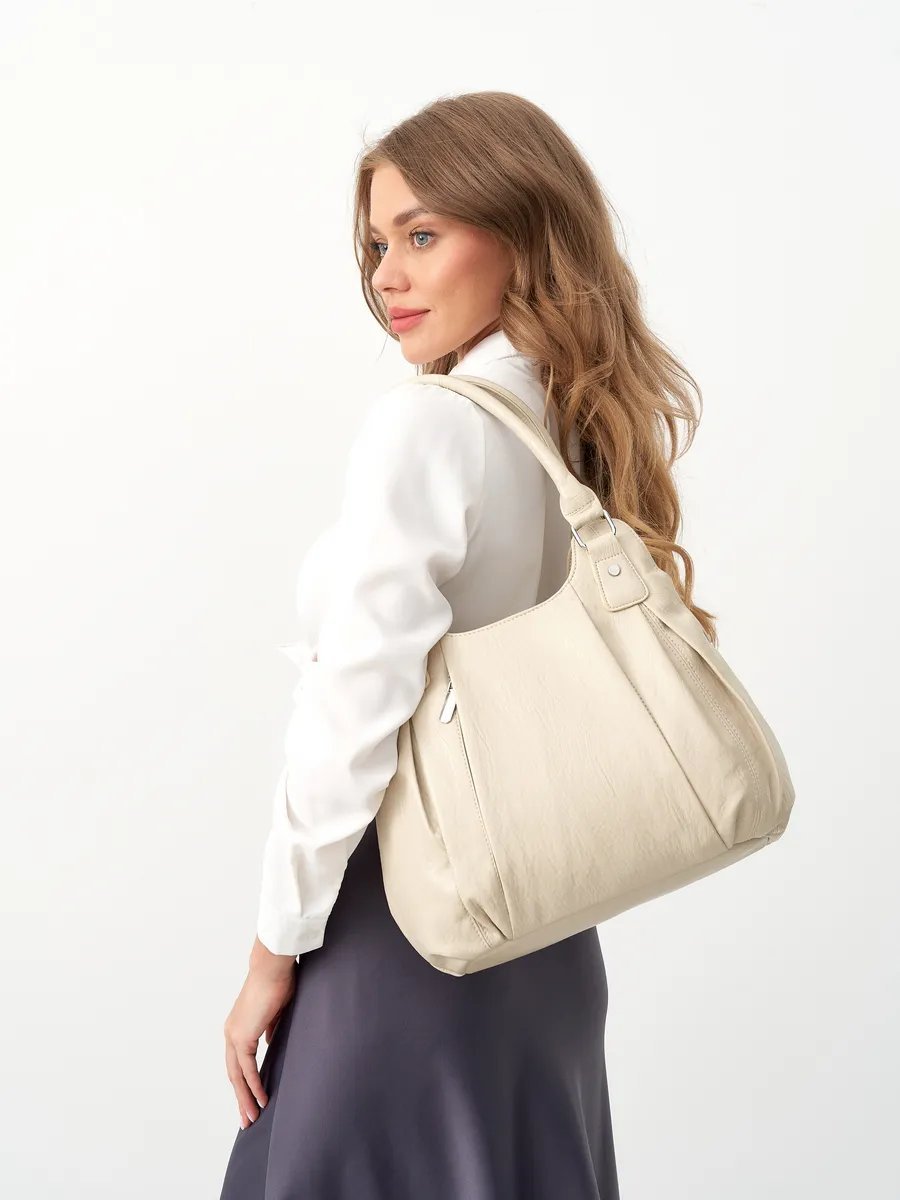 Сумка шоппер ICONIC BAGS искусственная кожа желтый купить,NaN