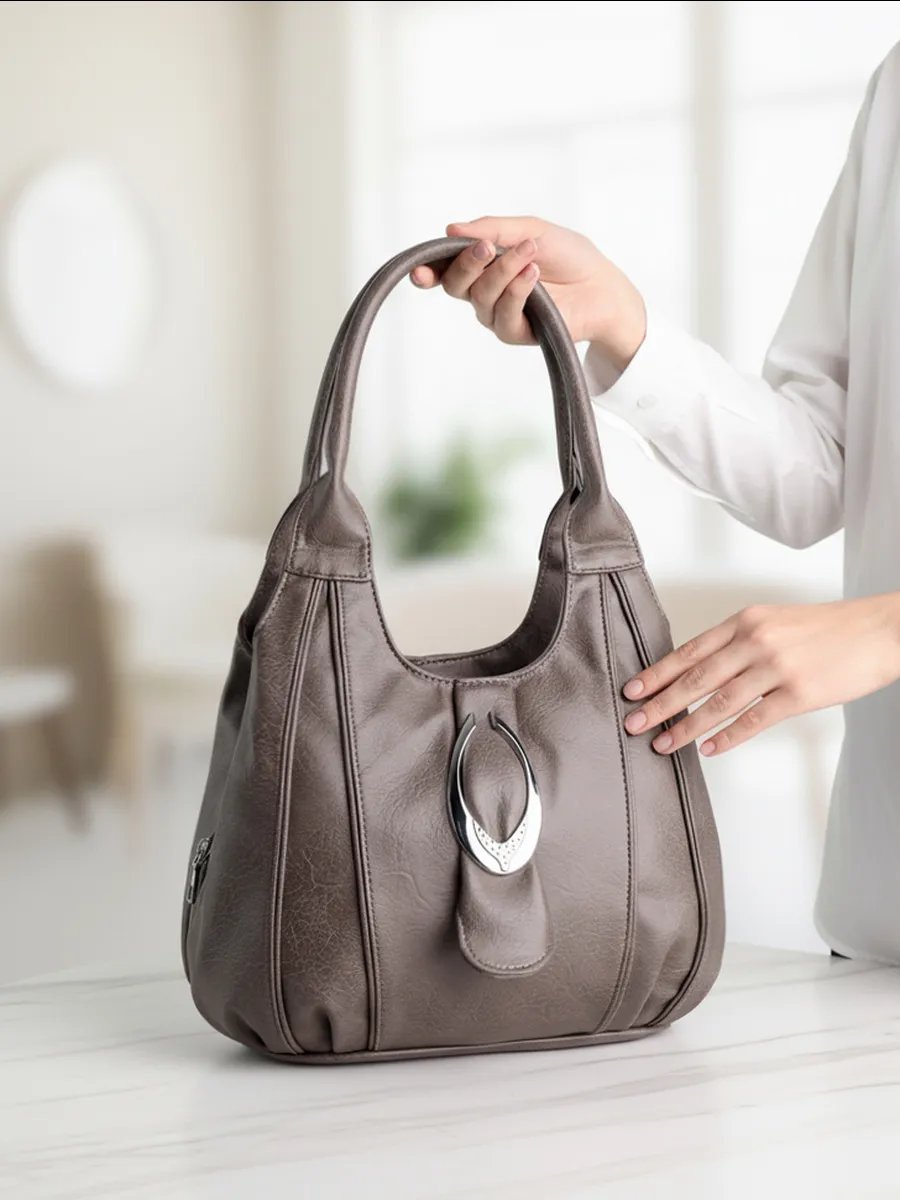 Сумка шоппер ICONIC BAGS искусственная кожа бежевый купить,NaN