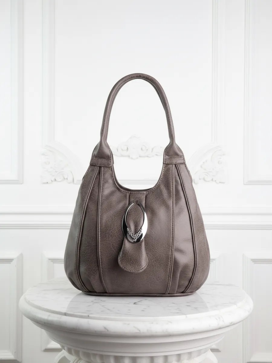Сумка шоппер ICONIC BAGS искусственная кожа бежевый купить,NaN