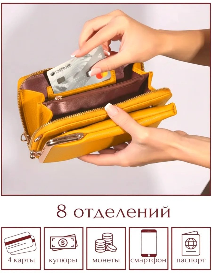 Сумка кросс-боди экокожа желтый купить,NaN