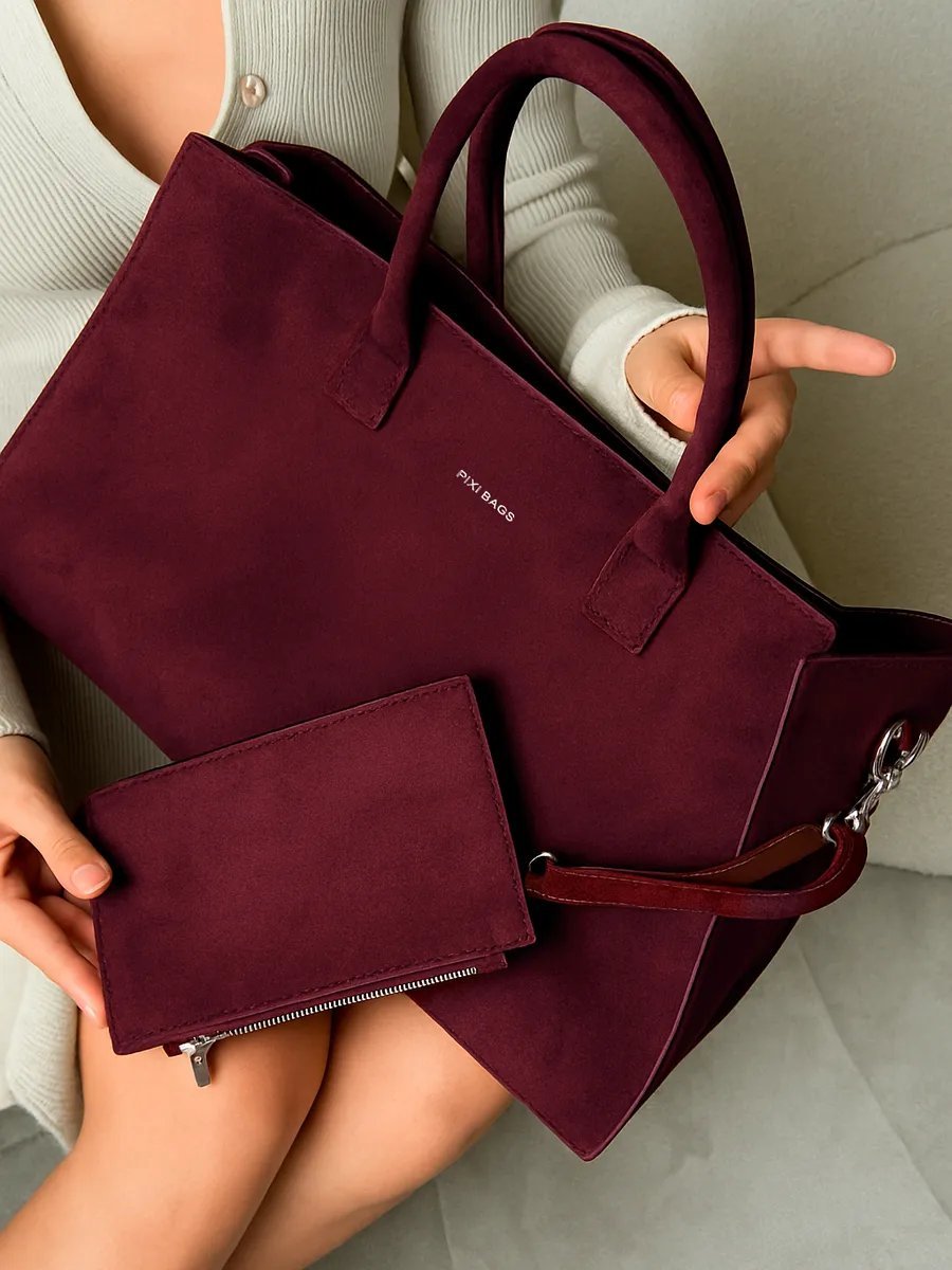 Сумка шоппер PIXI BAGS экокожа красный купить,NaN