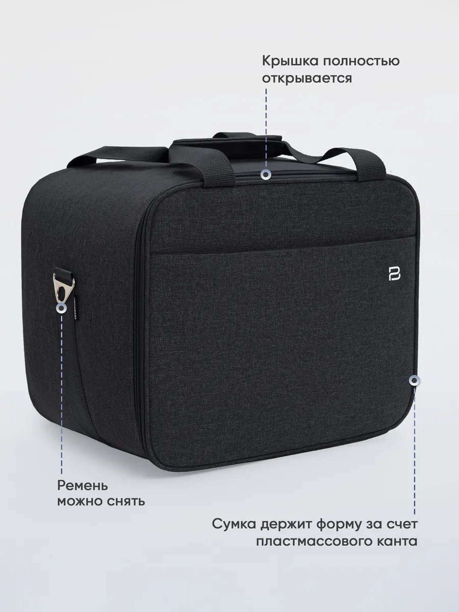 Мини-сумка Pobedabags полиэстер черный купить,NaN