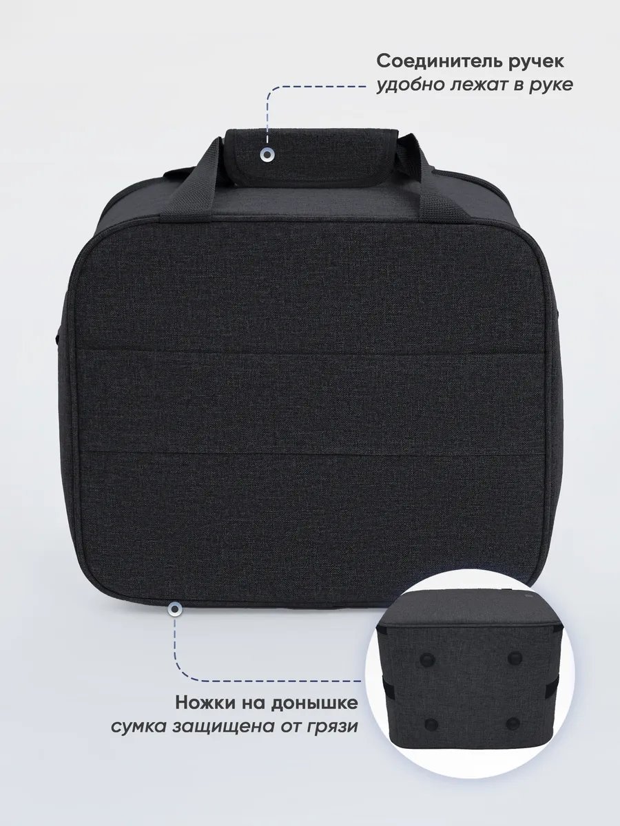 Мини-сумка Pobedabags полиэстер черный купить,NaN