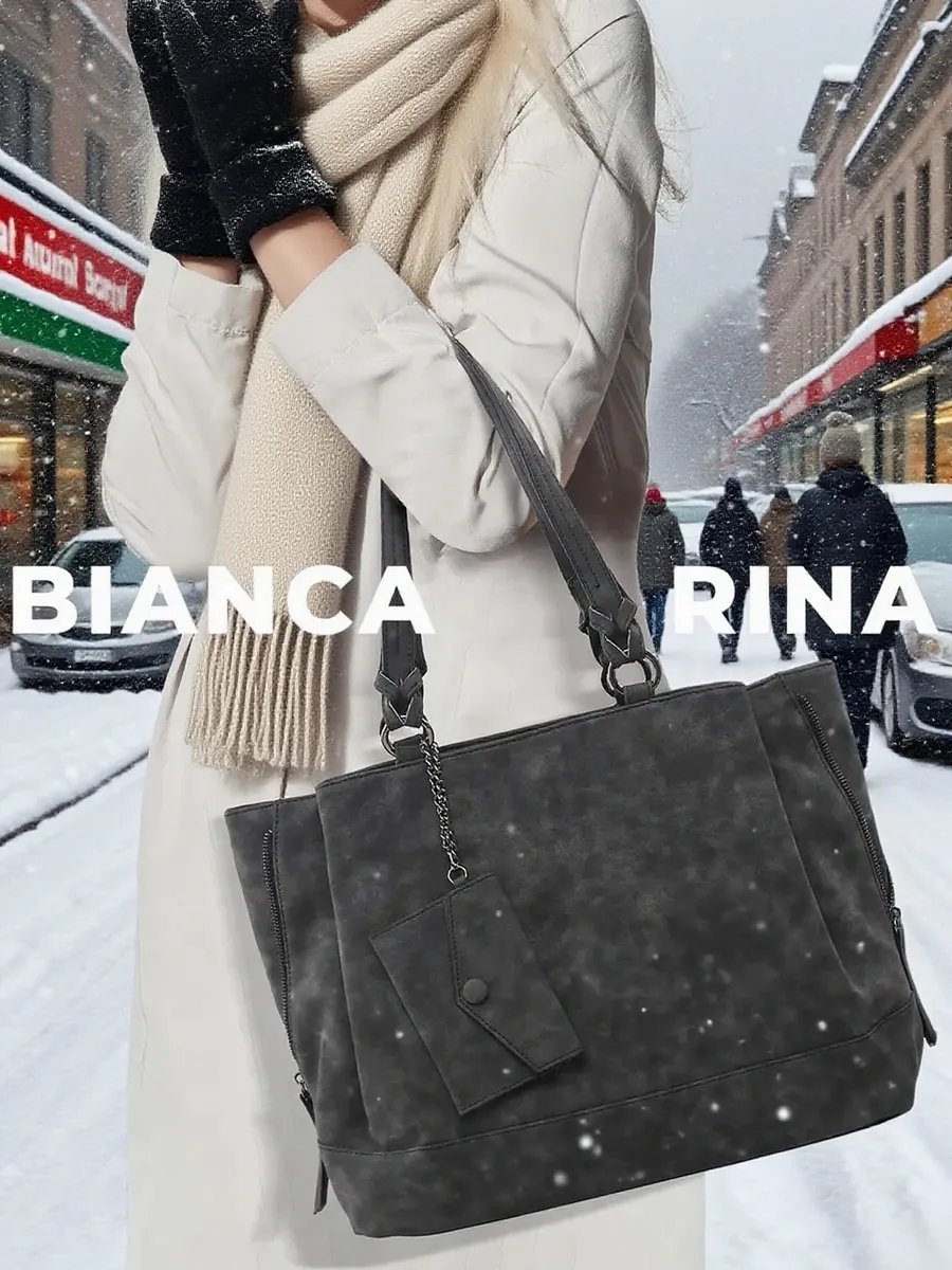 Мини-сумка BIANCA RINA нейлон черный купить,NaN