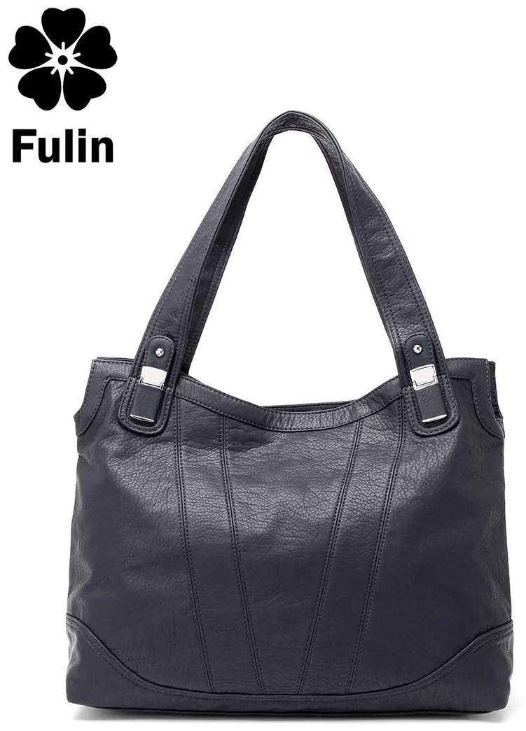 Сумка шоппер FULIN экокожа синий