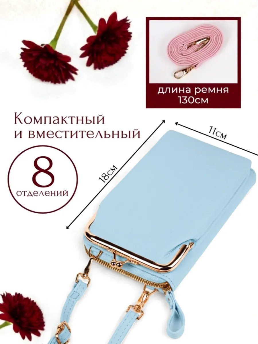 Сумка кросс-боди экокожа голубой купить,NaN