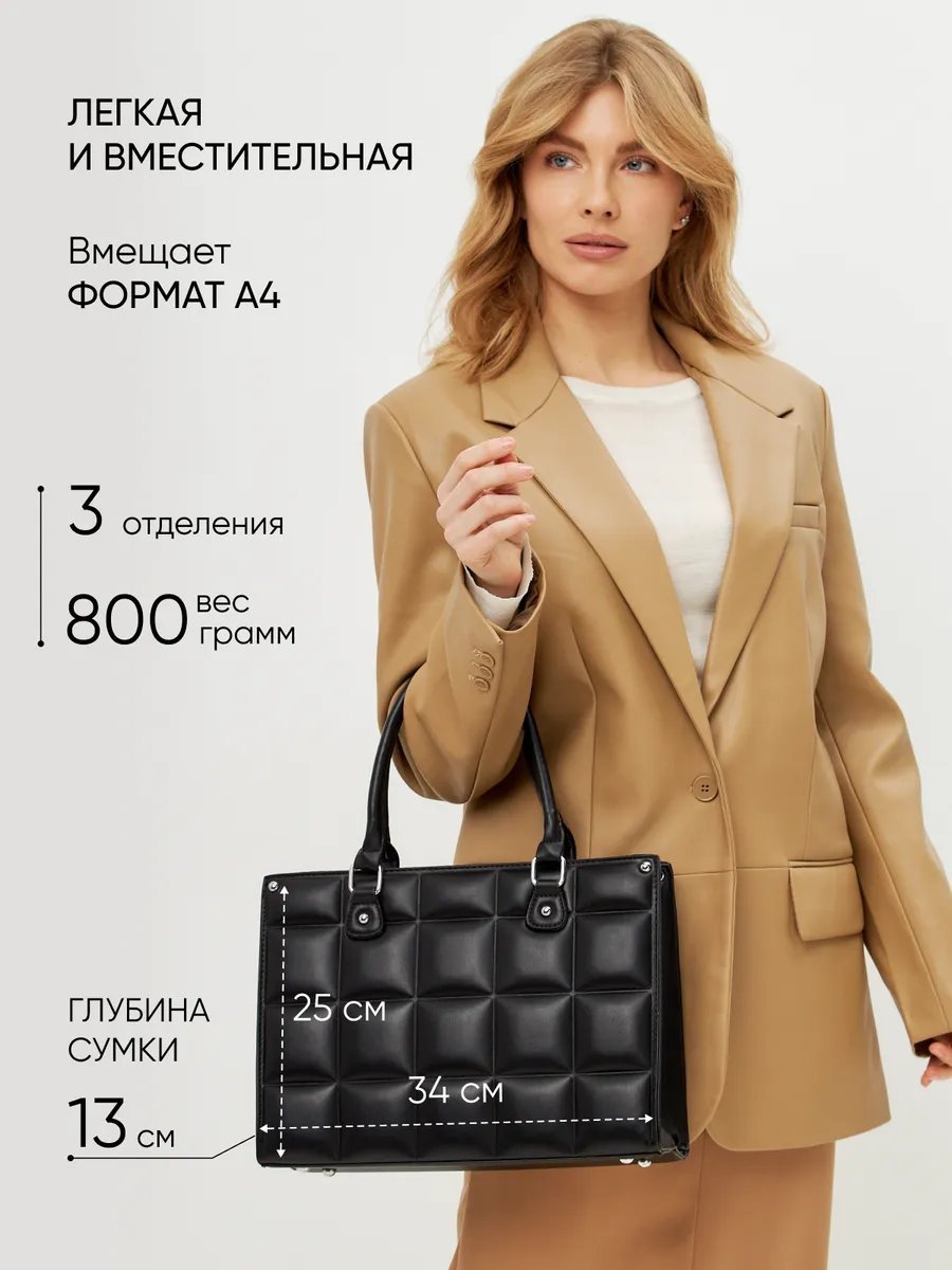 Сумка тоут KENDY экокожа черный