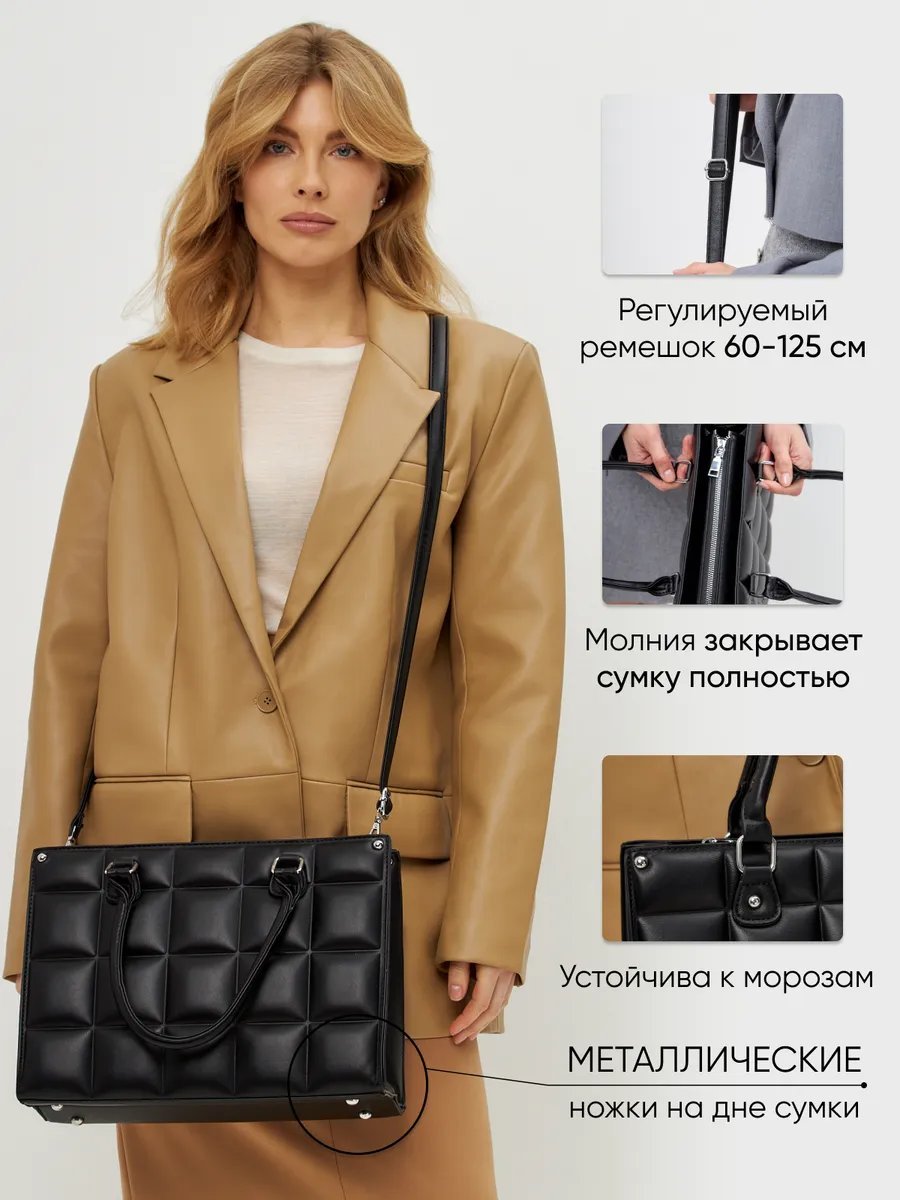 Сумка тоут KENDY экокожа черный