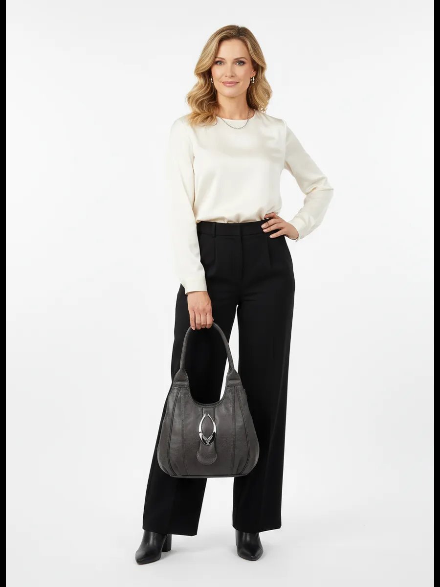 Сумка шоппер ICONIC BAGS искусственная кожа серый купить,NaN