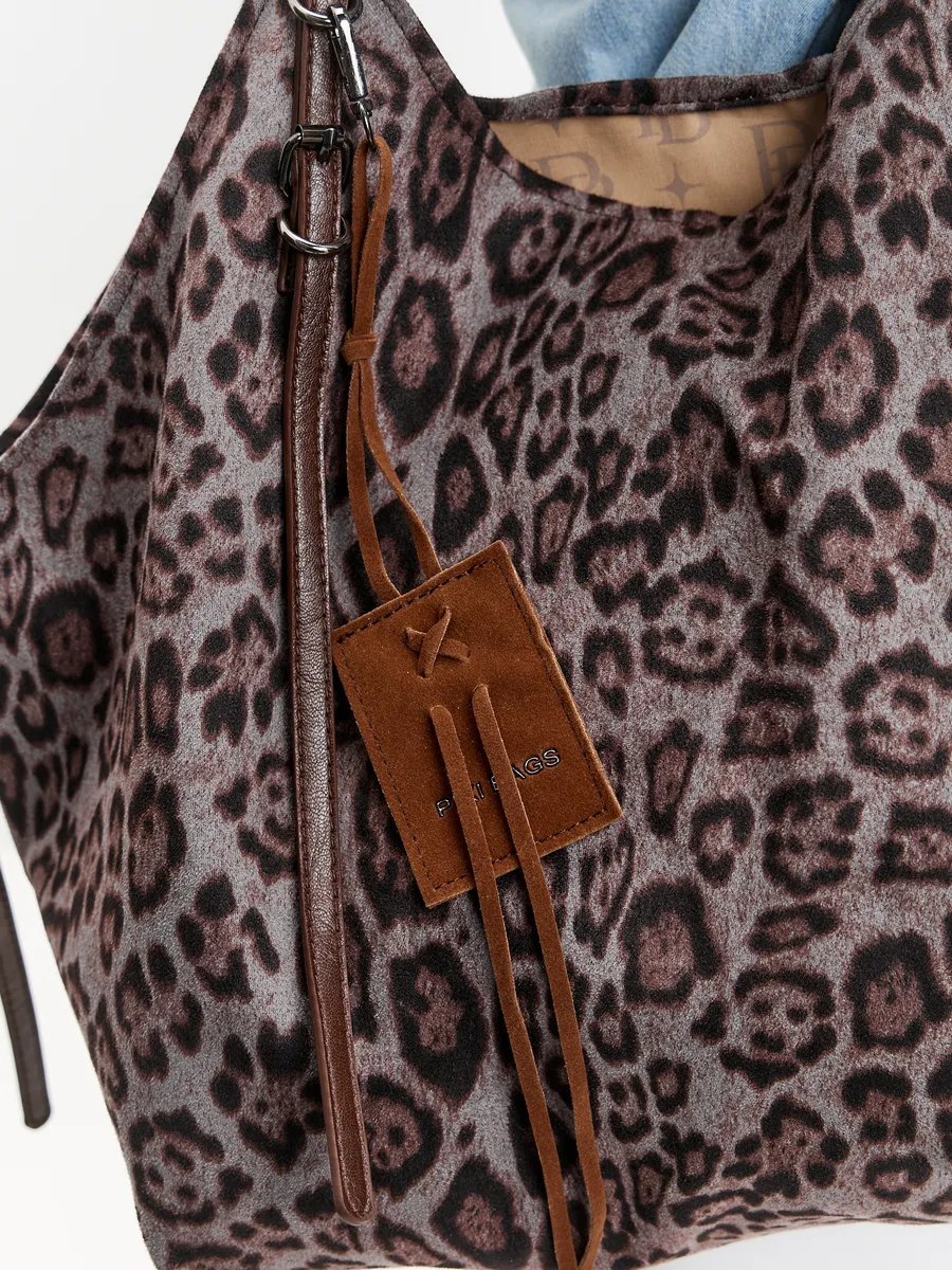 Сумка шоппер PIXI BAGS текстиль коричневый