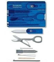 Карта швейцарская Victorinox SwissCard 0.7122.T2 синяя