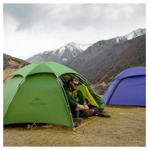 Палатка Naturehike 6927595712627 треккинговая количество мест: 2 зеленый