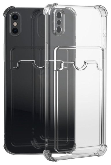 Чехол Diamond для Apple iPhone X прозрачный купить,360