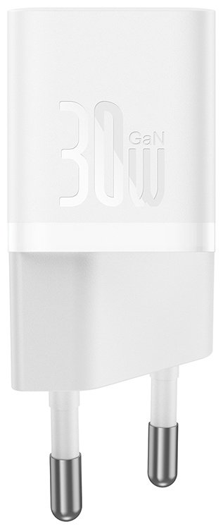 Зарядное устройство Baseus GaN5 (mini) 1C 30W + Кабель USB Type-C белый