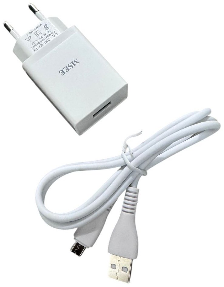 Зарядное устройство MSEE MS -8 USB, USB Type-C 12 Вт белый