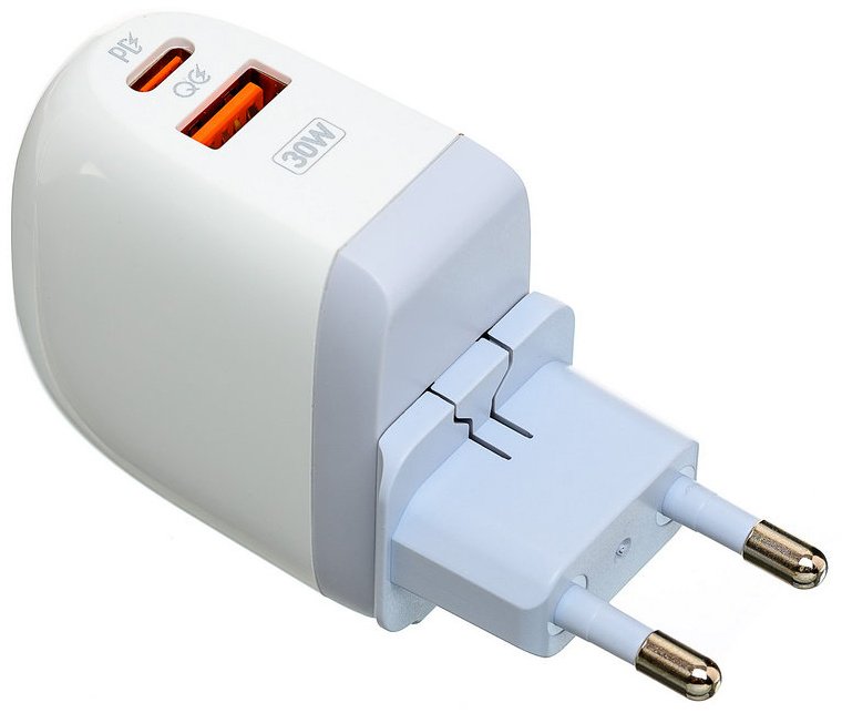 Зарядное устройство LDNIO A2522 USB, USB Type-C белый