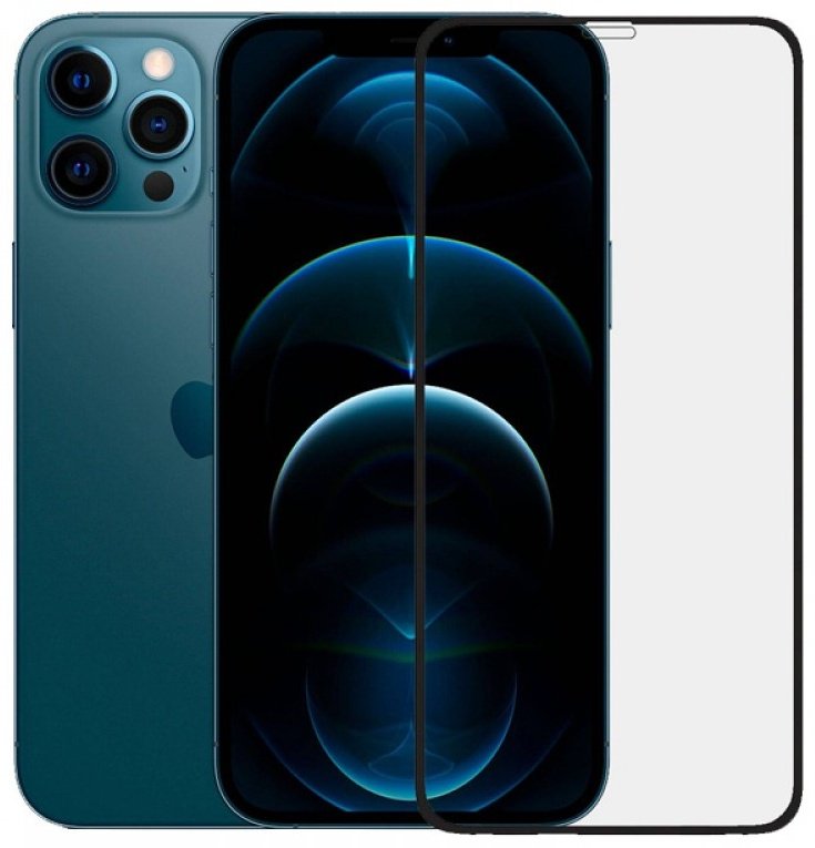 Стекло для Apple iPhone 12 Pro A-case черный