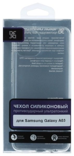 Чехол DF для Samsung Galaxy A03 прозрачный купить,399