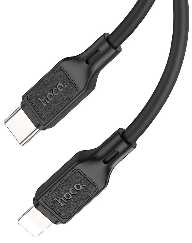 Кабель Hoco USB TypeC (M), Lightning (M), 1 м, X90 черный