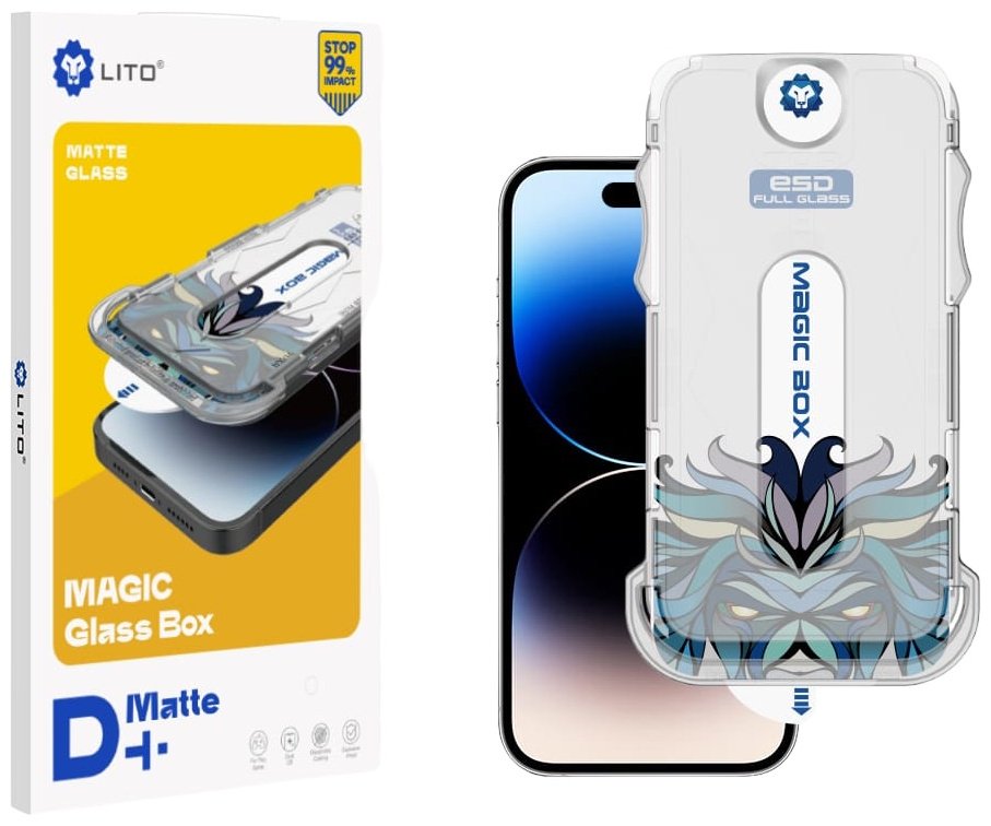 Стекло LITO для Apple iPhone 15 Pro Max черный