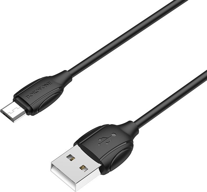 Кабель Borofone USB 2.0 (M), Lightning (M), 1 м, BX19i черный