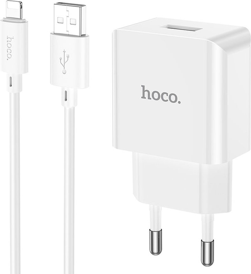 Зарядное устройство Hoco C106A Lightning белый