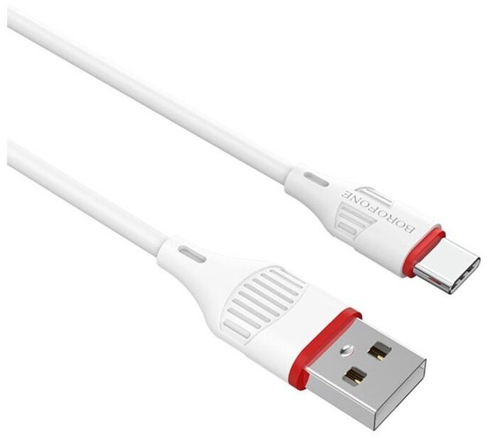Кабель Borofone USB 2.0 (M), USB TypeC (M), 1 м, BX17 белый купить,1068