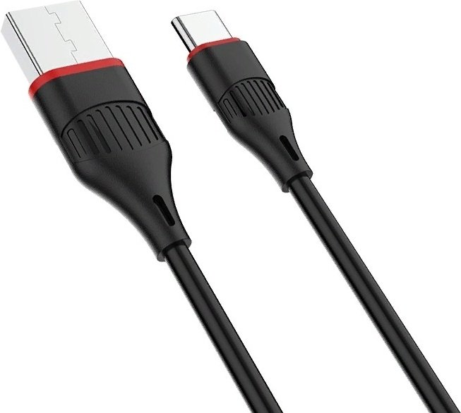 Кабель Borofone USB 2.0 (M), USB TypeC (M), 1 м, черный купить,1922