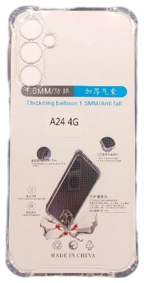 Чехол для Samsung Galaxy A24 прозрачный купить,270