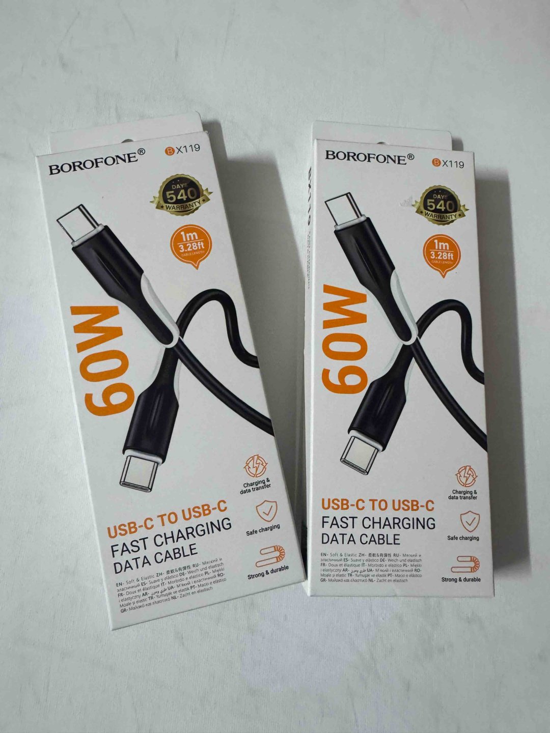 Кабель Borofone USB TypeC (M), 1 м, черный купить,1856