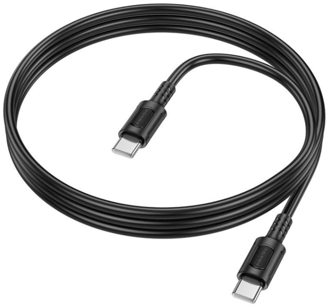 Кабель Borofone USB TypeC (F), USB TypeC (M), 1 м, черный купить,3071