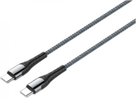 Кабель LDNIO USB TypeC (M), 1 м, серый купить,1620
