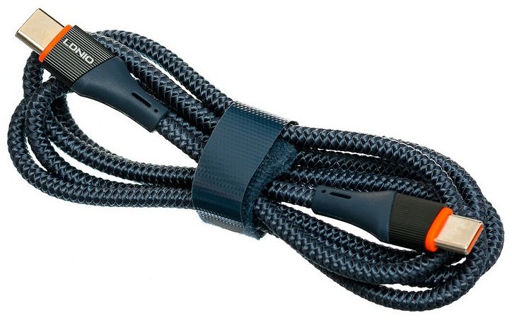 Кабель LDNIO USB TypeC (M), 1 м, LC631c Type-C серый купить,1869