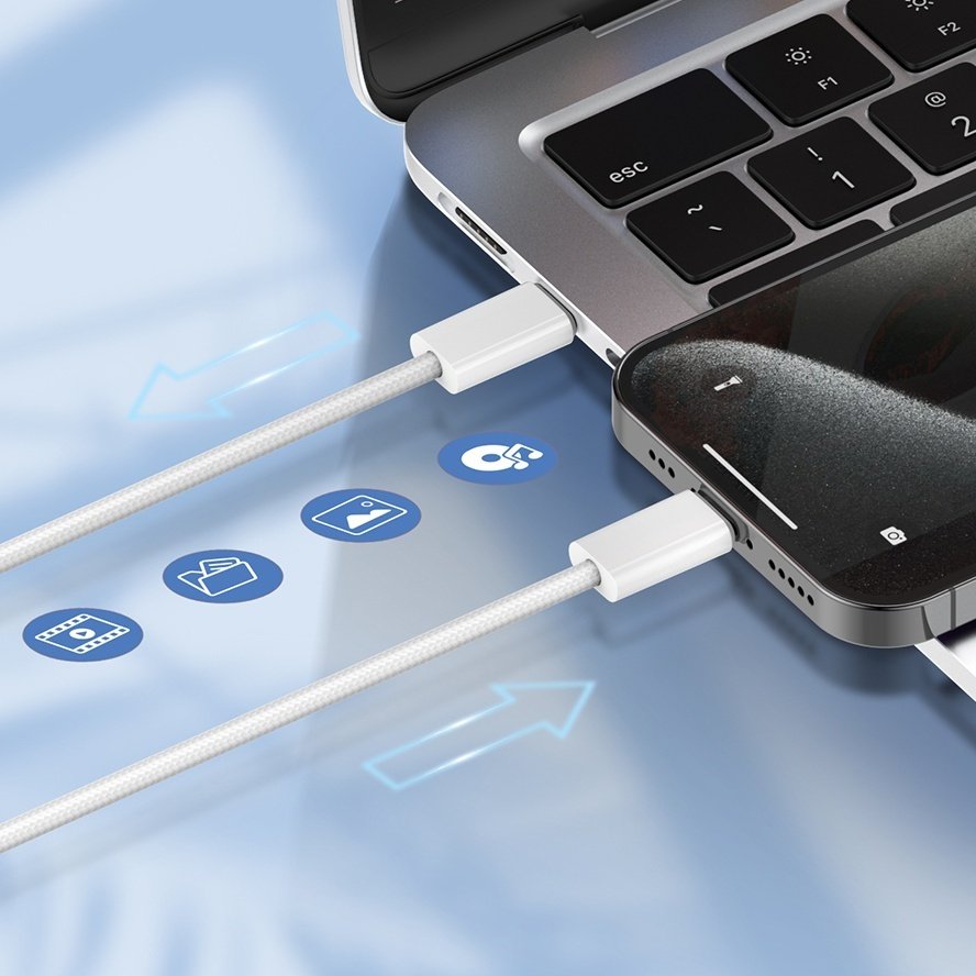 Кабель LDNIO USB TypeC (M), 1 м, LC901C 65W белый купить,1070