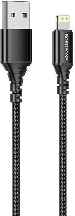 Кабель Borofone USB 2.0 (M), Lightning (M), 1 м, черный купить,914