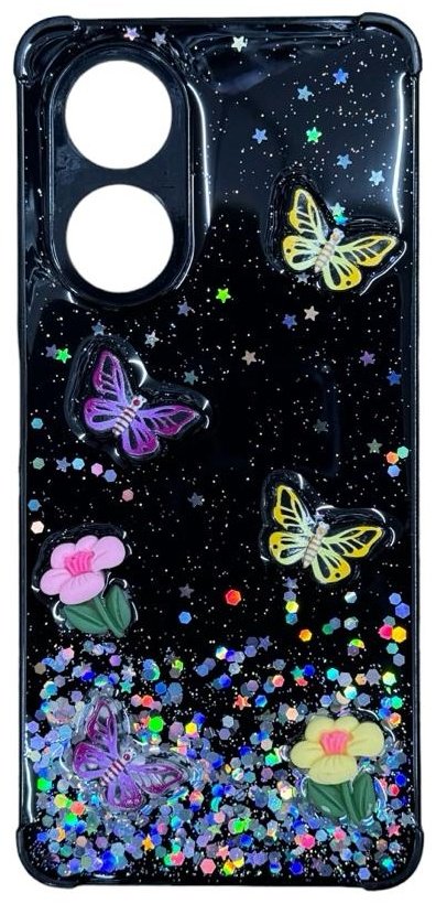 Чехол для OPPO A58 черный купить,1070