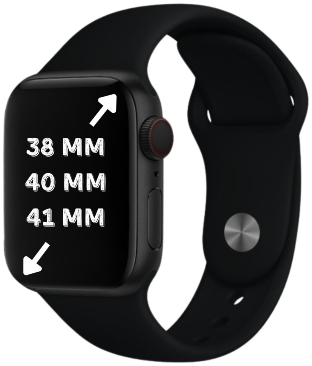 Ремешок CASETiFY для Apple Watch Series 5, Watch Series 6, Watch Series 7, Watch Series 8, Watch SE, Watch SE 2nd Gen черный