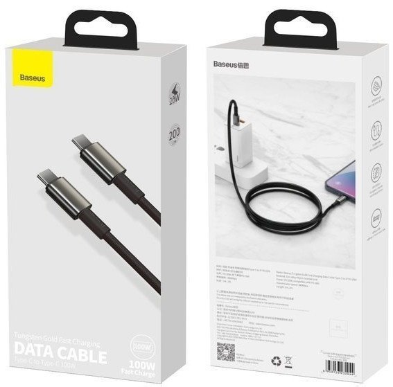 Кабель Baseus USB TypeC (M), 2 м, CATWJ-A01 черный купить,4835