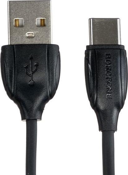 Кабель Borofone USB TypeC (F), 1 м, 6247248 черный купить,1571