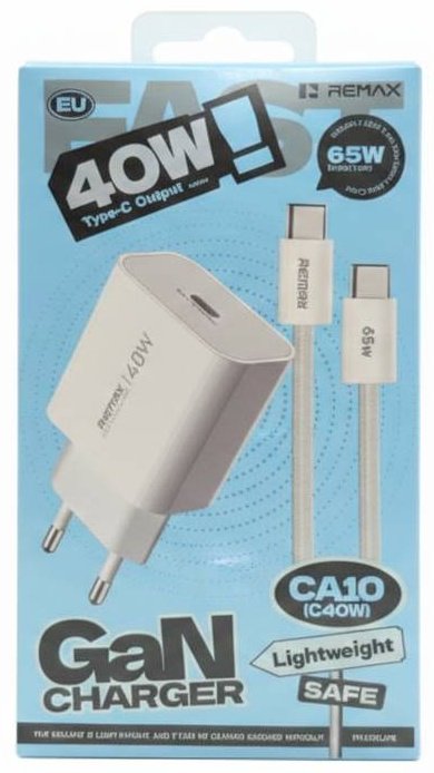 Зарядное устройство Remax CA10 USB Type-C 40 Вт белый купить,7498