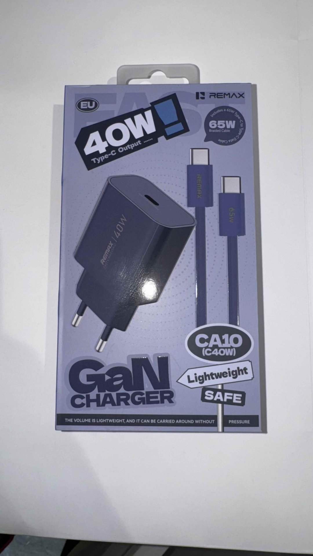 Зарядное устройство Remax ca10 USB Type-C 40 Вт синий купить,9989