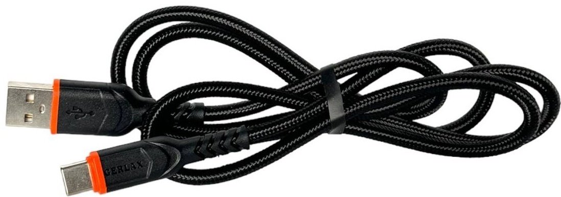 Кабель GERLAX USB 2.0 (M), USB TypeC (M), 1 м, L17T черный купить,970
