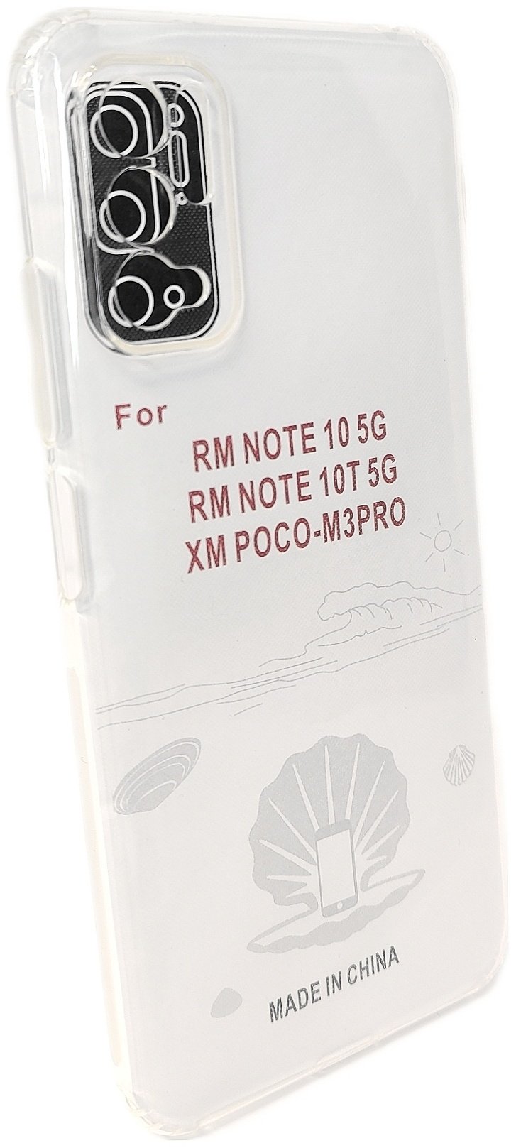 Чехол Saiboro для Xiaomi Redmi Note 10 прозрачный купить,382