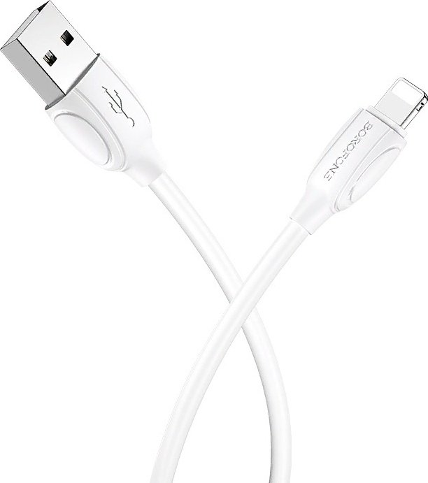Кабель Borofone USB 2.0 (M), Lightning (M), 1 м, белый купить,722