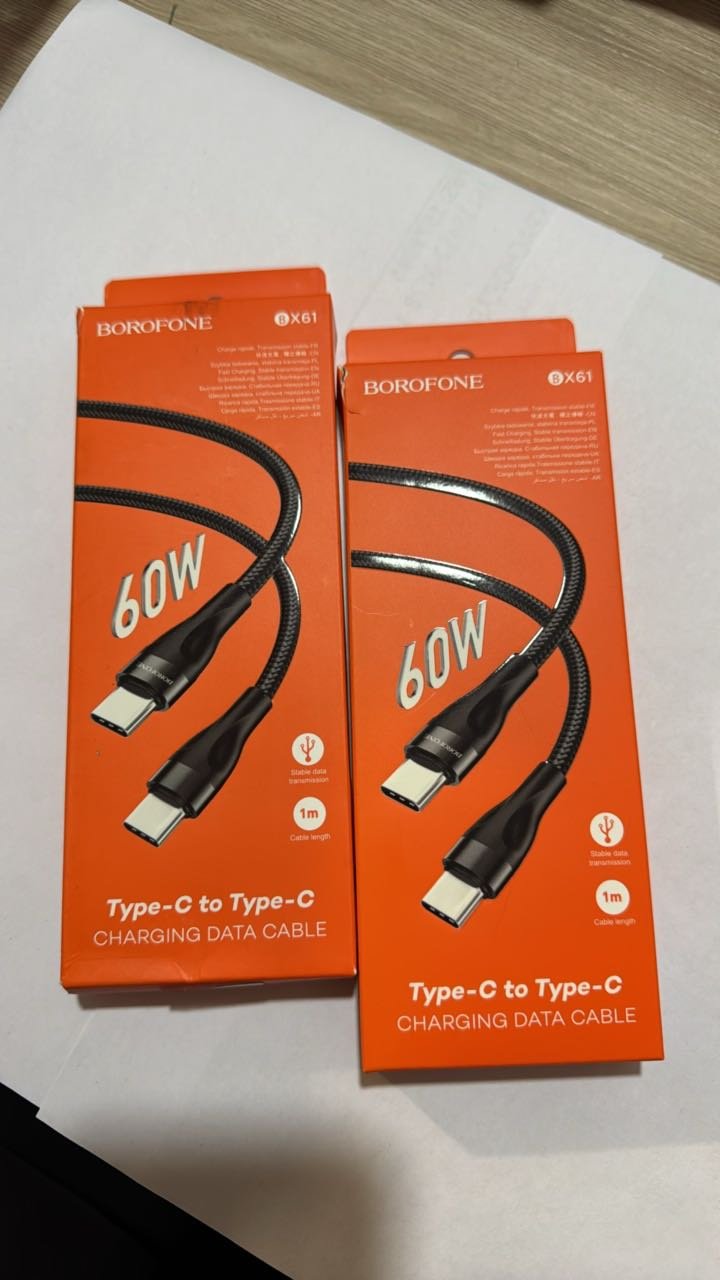 Кабель Borofone USB TypeC (F), USB TypeC (M), 1 м, BX61 черный - ForteMarket Кабель Borofone USB TypeC (F), USB TypeC (M), 1 м, BX61 черный купить,2071